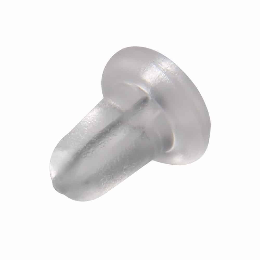 Earring Backs, Earnuts with Medium Clutch 5.5mm, Surgical Steel