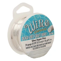 Craft Wire - Beadsmith Pro Quality Non Tarnish - Silver x 24ga