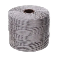 Beadsmith S-Lon Nylon Beading Cord Tex210 - Silver x 77 Yards