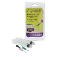 Crystal Fx - 4 Empty Syringes To Attach Flatbacks Using E6000 Adhesive Glue