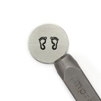 Impressart Signature Metal Design Stamps - Feet Foot Outline 2 piece pack
