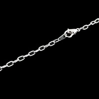 Necklace Chain - Silver Drawn Cable Chain x 18"