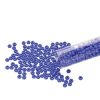 Czech Glass Seed Beads - Size 11/0 Light Royal Blue
