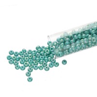 Czech Glass Seed Beads - Size 11/0 Green Turquoise