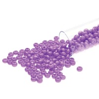 Czech Glass Seed Beads - Size 11/0 Opaque Dyed Violet