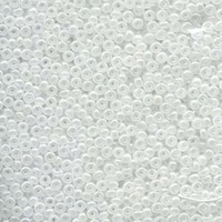 Czech Glass Seed Beads - Size 11/0 White Pearl