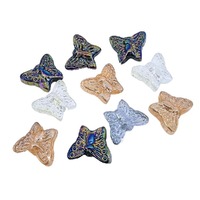 Butterfly Glass Beads - Mystic Wings x 15mm