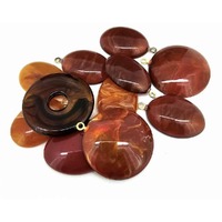 Vintage Lucite Pendants - Rustic Terracotta Relics