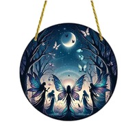 Acrylic Suncatcher Disc - Twilight Fairy Glow