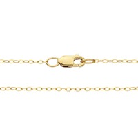 Fine Flat Cable Chain Necklace - Gold Filled x 16"