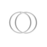 Sterling Silver Sleeper Earring Hoops x 12mm