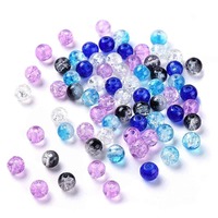 Crackle Glass Beads - Arctic Dream Beads 6mm x 20