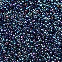 Czech Glass Seed Beads Size 10/0 - Midnight