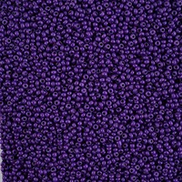 Czech Glass Seed Beads Size 10/0 - Intensive Purple Matt