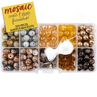 DIY Mosaic Bead Bracelet Making Kit Champagne Toast