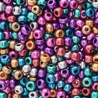 Czech Glass Seed Beads Size 6/0 - Frisky Spring Mix