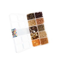 Sequins and Beads Kit for Jewellery and Crafts - Gold