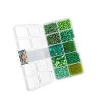 Sequins and Beads Kit for Jewellery and Crafts - Green