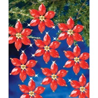 Beaded Ornament Kit - Red Poinsettia