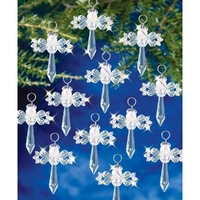 Beaded Ornament Kit - Faceted Elegance Angels