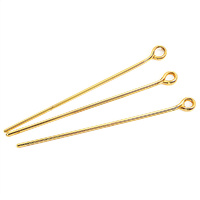 Eyepins - Gold Plated 1.5" x 144 pieces