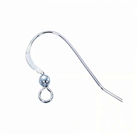 Sterling Silver Earwires with 3mm ball