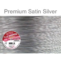 Soft Touch Satin Silver Beading Wire .014 dia x 30 feet